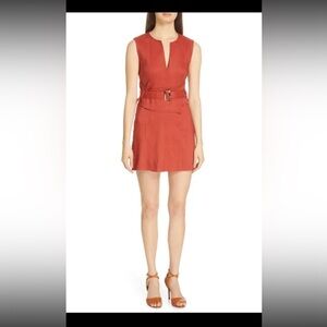 Veronica Beard Sadira Linen Sheath Mini Dress Size 2